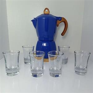 شات نوشیدنی 6 عددی ، شات قهوه خوری بلوری ، کاپ قهوه ، نیم یک بلوری ، فنجان کوچک اسپرسو خوری ، شات ولکام با کیفیت