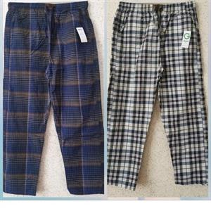 شلوار راحتی خانگی مردانه کتان سنگ شور شده تکی به  عمده