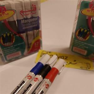 ماژیک وایت برد شارژی نوک گرد مارک قلم کد 19