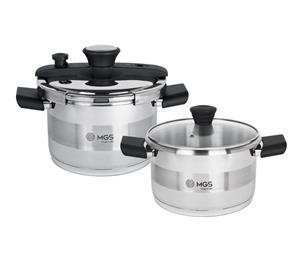 زودپز دوقلو 6 4لیتری استیل MGS مدل PC102