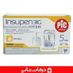 سرسوزن قلم انسولین اینسوپن سایز 5 گیج 31G سرسوزن insupen 31g برند pic