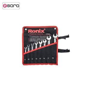 مجموعه 8 تایی آچار یکسرتخت-یکسررینگ رونیکس مدل RH-2101 Ronix RH-2101 8Pcs Combination Wrench Set