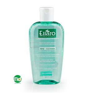 تونر شاداب کننده  پوست چرب و مختلط فرش بالانسینگ الارو 200 میل Ellaro Akne Cleanser Fresh Balancing Toner 200ml