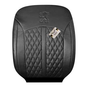 روکش صندلی مناسب پژو 206 و 207 (چرم طرح اپتیما مشکی)