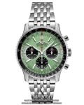 ساعت برایتلینگ تمام استیل صفحه سبز Breitling Navitimer Chronograph GS9