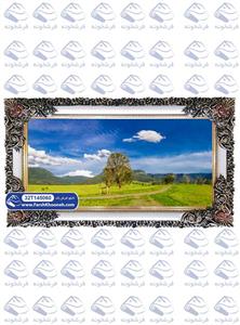 تابلو فرش تک درخت در چمنزار کد 45060