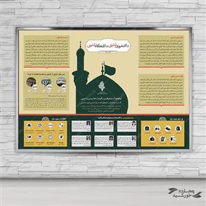 قالب لایه باز اینفوگرافی اربعینpsd