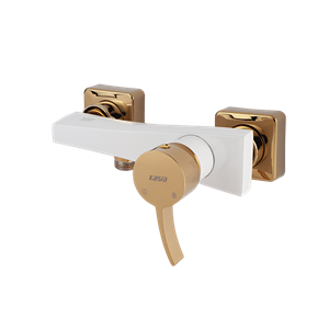 شیر توالت فیورنزو (فیروزه) سفید طلایی