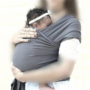 آغوشی پارچه ای نوزاد فامَر بِیبی رنگ فیلی (شال آغوشی)
