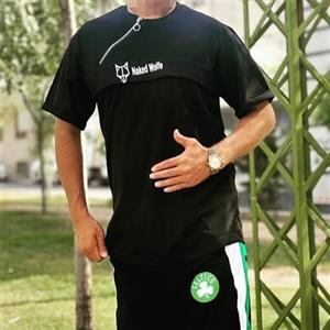 تیشرت مردانه یقه زیپ خور