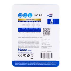 فلش مموری ویکومن مدل vc265 S ظرفیت 8 گیگابایت Vicco VC263 S Flash Memory -8GB