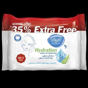 دستمال مرطوب آرایشی دافی Extra مناسب پوست خشک و حساس 27 عددی