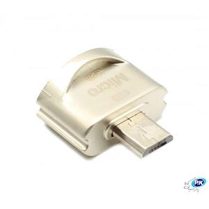 کابل OTG Micro USB فلزی OEM POFAN F03 64GB Life Waterproof 8 Pin  Micro USB to USB 2.0 Mini Metal Flash Disk Drive with Key Ring