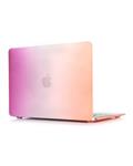 OEM Rainbow Series Colorful Hard Shell Plastic Protective Case for Macbook 12inch (Purple + Orange)