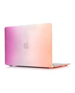 OEM Rainbow Series Colorful Hard Shell Plastic Protective Case for Macbook 12inch (Purple + Orange)