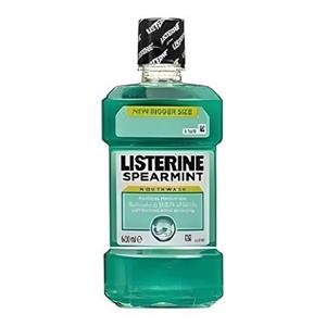 دهان شویه لیسترین Listerine Spearmint MouthWash حاوی طعم نعناع حجم 600 میل