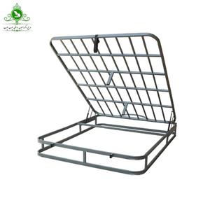 کفی تخت خواب دو نفره جکدار تمام کلاف عرض 180