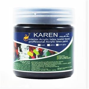 ماده رنگ اکریلیک مشکی کارن 350 گرمی