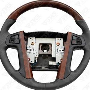 مجموعه غربیلک فرمان چرمی با کلید های کنترلی ( طرح چوب ) پژو پارس کروز