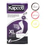 Kapoot کاندوم کاپوت سایز بزرگ ایکس لارج بسته 12 عددی Kapoot king Size