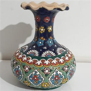 گلدان سفالی میناکاری  سایز متوسط