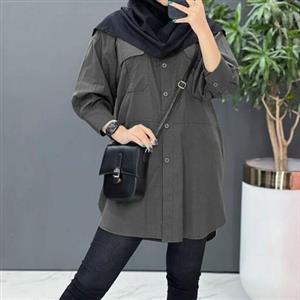 مانتو دانشجویی میکرو فری سایز تا 46 