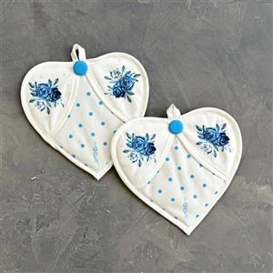 دستگیره قلبی مخمل نسوز مدل پردیس طرح 56