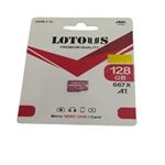 کارت حافظه microSDXC لوتوس حافظه 128 گیگابایت کلاس 10 استاندارد سرعت 667X