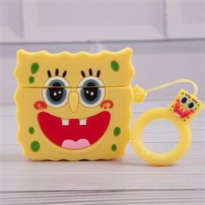 کاور ایرپاد باب اسفنجی کد 001 مناسب برای کیس اپل ایرپاد 1  ایرپاد 2