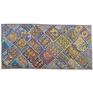 رومیزی مستطیل بزرگ سوزن دوزی گلابتون کدMOSBO3 نفیس آستردار همچنین مناسب برای قاب