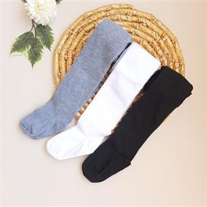 جوراب شلواری ساده دخترانه تمام پنبه