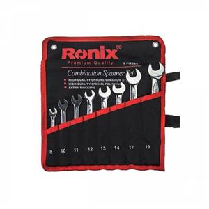 مجموعه 8 عددی آچار دو سر تخت رونیکس مدل RH-2201 Ronix RH-2201 8Pcs Double Open End Spanner Wrench