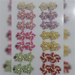 گیره بغل مو مرواریدی مدل ستاره یک عدد
