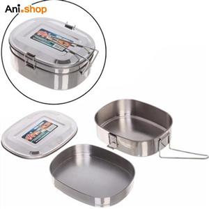 ظرف غذا دو طبقه استیل