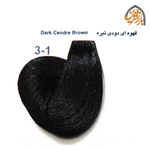 رنگ مو مارال سری دودی مدل قهوه ای دودی تیره شماره 3.1 
