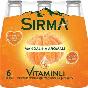 نوشیدنی ویتامینه با طعم نارنگی سیرما 6 عددی Sirma