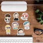 استیکر خواننده کارتونی و لپالو سری چهارم singer cartoon sticker