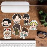 استیکر خواننده کارتونی و لپالو سری دوم singer  cartoon sticker