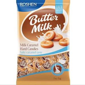 آبنبات شیری کره ای با طعم کارامل روشن 1 کیلو گرم Roshen Butter Milk 