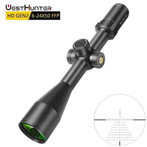 دوربین وست هانتر HD GEN2 6.24.50FFP با لنز hd رتیکل حک پای فابریک و ffp