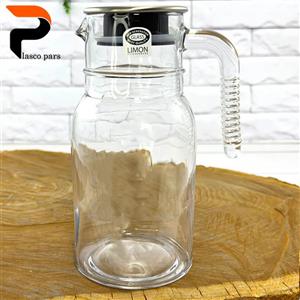پارچ شیشه ای 1 لیتری شیار دار مارک لیمون