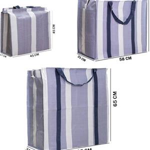 ساک مسافرتی (ساک مکه ای، کیشی) طوسی سایز 2 طول 58 ارتفاع 50 عرض 31 سانتی متر