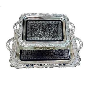 سینی یونی هوم 2 سایز ، استیل ضد زنگ ، دسته استیل ، مدل S720S