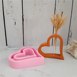 قالب گلجای قلبی