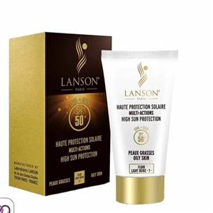 کرم ضد آفتاب Lanson Spf50 اورجینالپوشش دهی بالا همانند کرم پودر