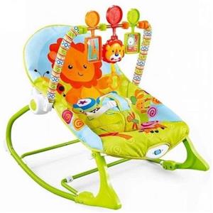 نی نی لای لای ( راکر کودک ) موزیکال دو کاره طرح شیر سبز HU baby