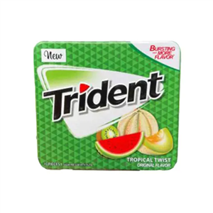 آدامس تریدنت مرکبات جعبه فلزی بدون قند 35 گرم Trident