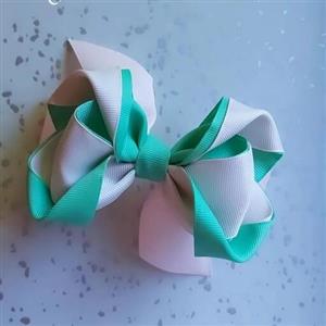 گیره پاپیونی( پک 10 عددی) ، سایز بزرگ ، قابل سفارش بصورت دو رنگ یا تک رنگ