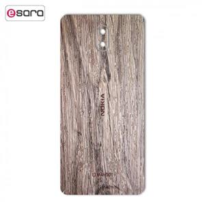 برچسب تزئینی ماهوت مدل Walnut Texture مناسب برای گوشی  Nokia 3.1 MAHOOT Walnut Texture Sticker for Nokia 3.1