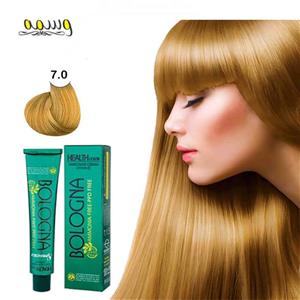 رنگ موی بدون آمونیاک بلونیا رنگ شماره 7 خاکستری رنگ بلوند خاکستری 100 میل ساخت ایتالیا